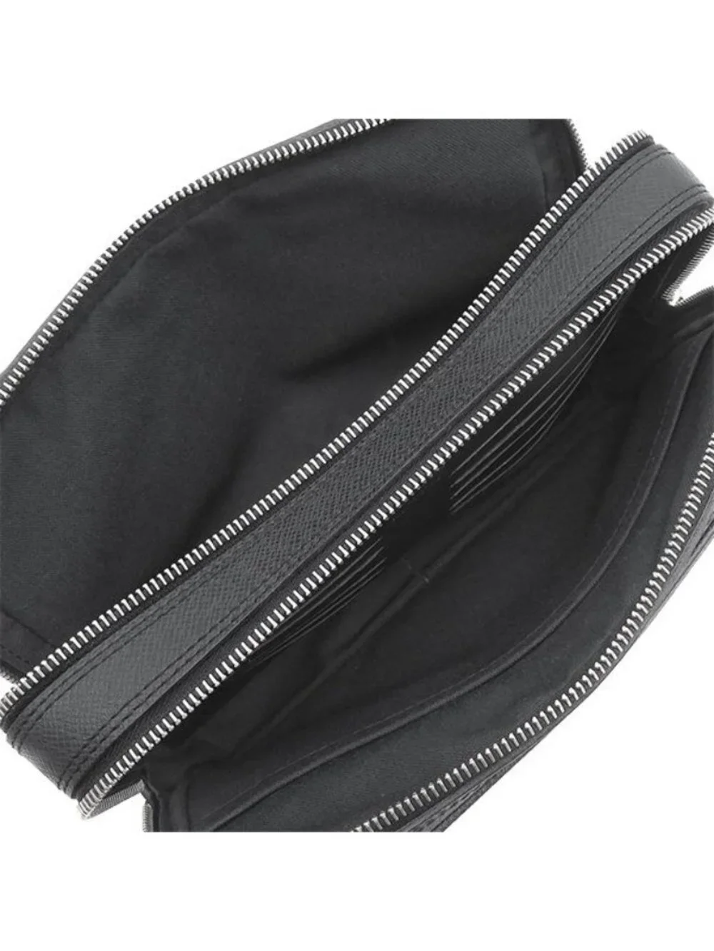 Louis Vuitton Second Pavel Taiga Ardoise Silver Black Clutch